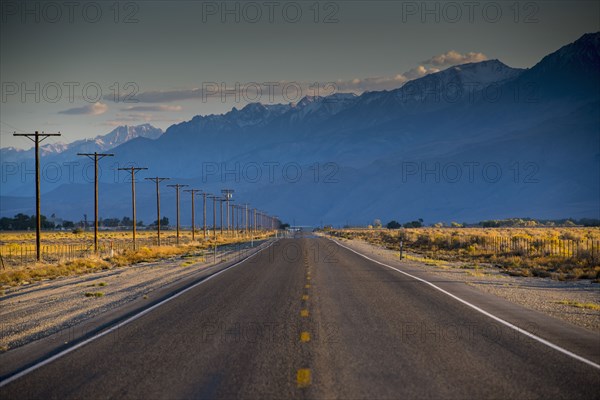 Empty road in remote landscape