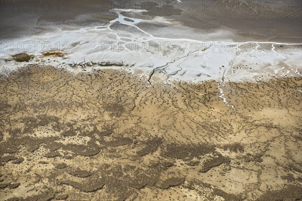 Aerial view of desert