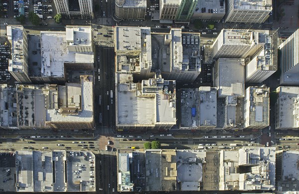 Aerial view of city