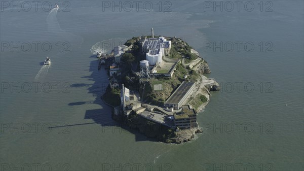 Alcatraz, Aerial view of island prison