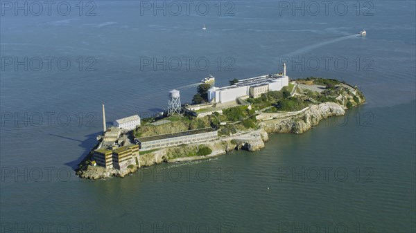 Alcatraz, Aerial view of island prison