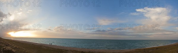 Panoramic view of Qinghai Lake