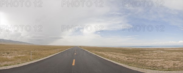 Empty road in rural landscape