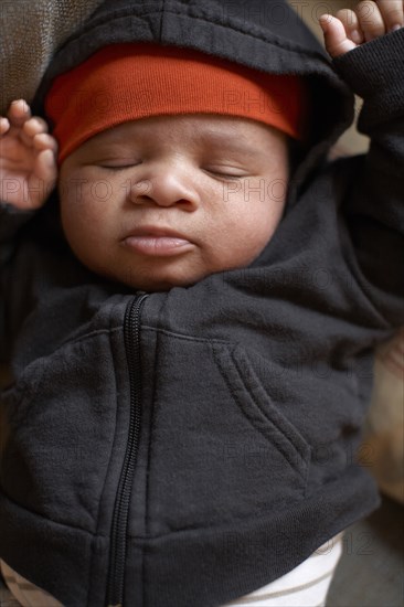 Sleeping African American baby