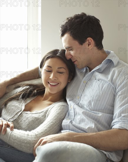 Couple relaxing together