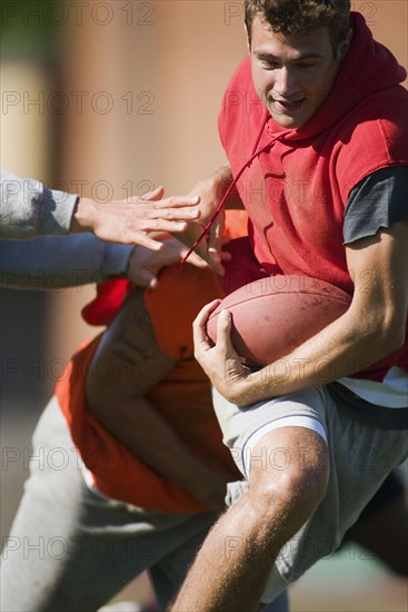 Men playing football