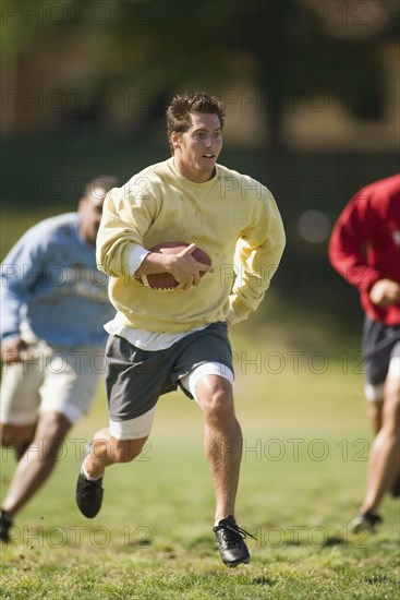 Men playing football