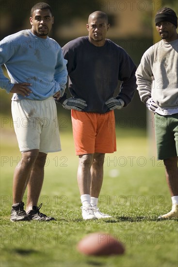 Men playing football