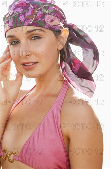 Caucasian woman in bikini