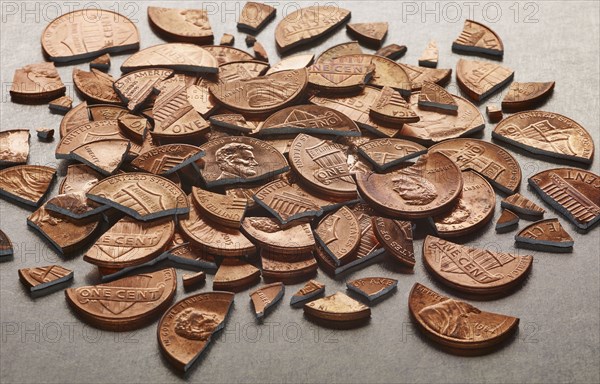 Broken pennies