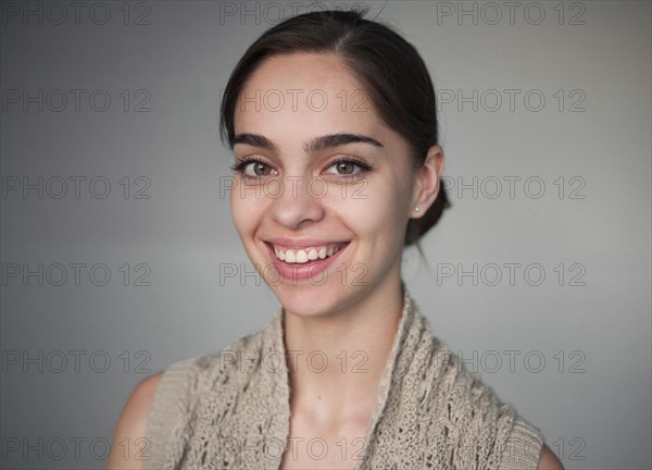 Portrait of smiling Caucasian woman