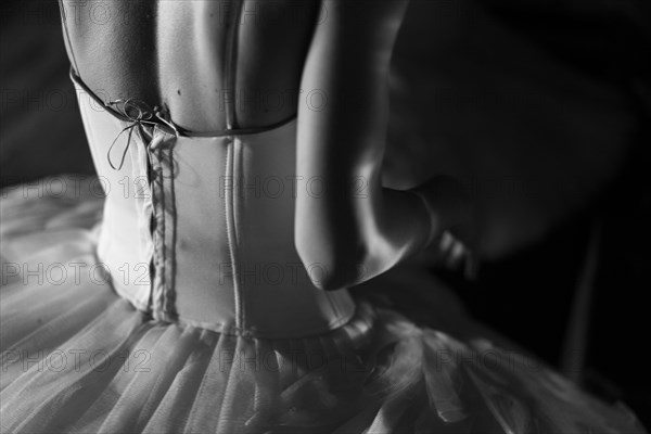 Woman wearing tutu