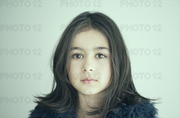 Close up of mixed race girl