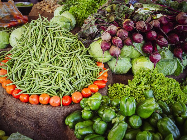 Fresh vegetables for sale in market