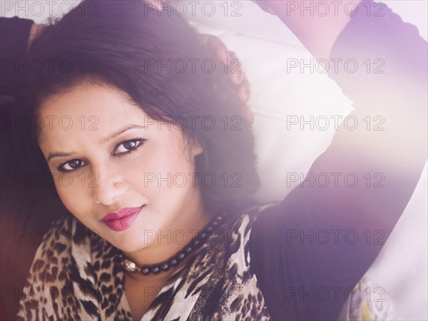 Portrait of smiling Indian woman