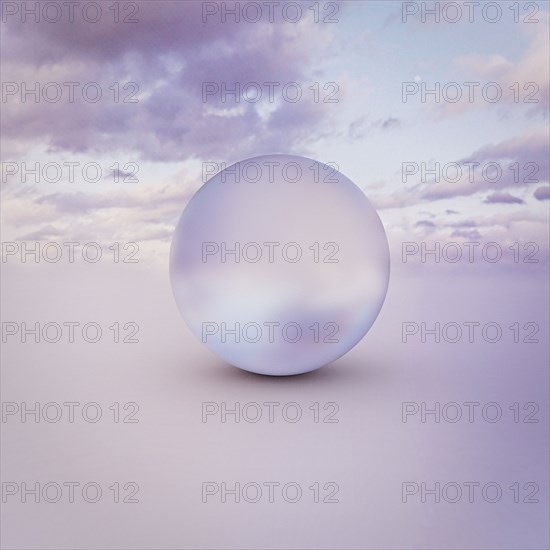 Sphere in clouds