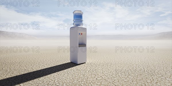 Water cooler in remote desert