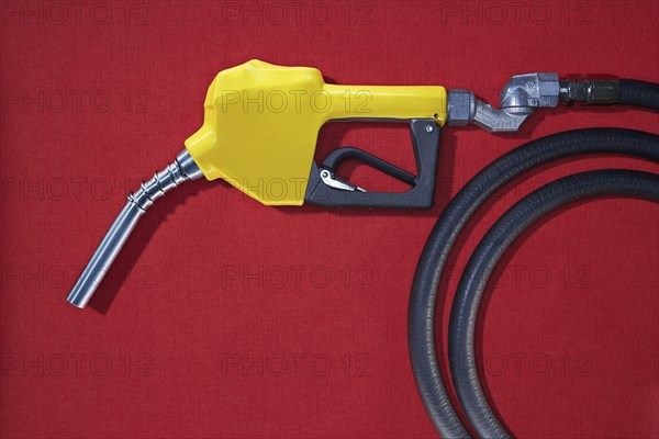 Close up of gasoline pump nozzle