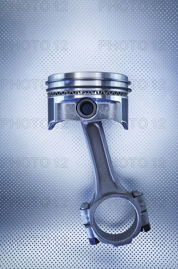 Close up of metal piston