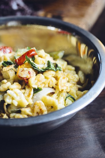 Close up of bowl of pasta