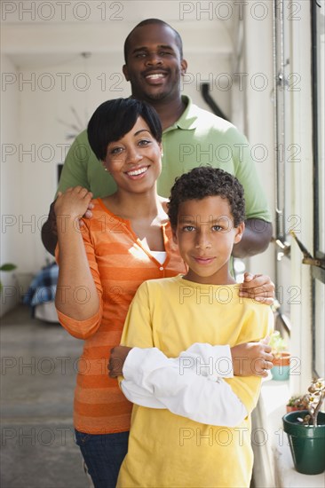 Family smiling together