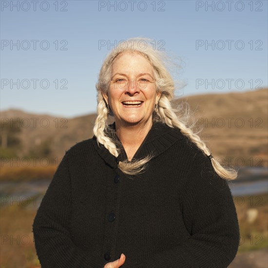 Smiling Caucasian woman