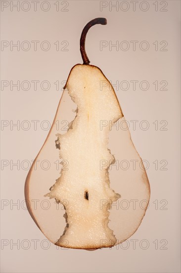 Close up of pear cross-section