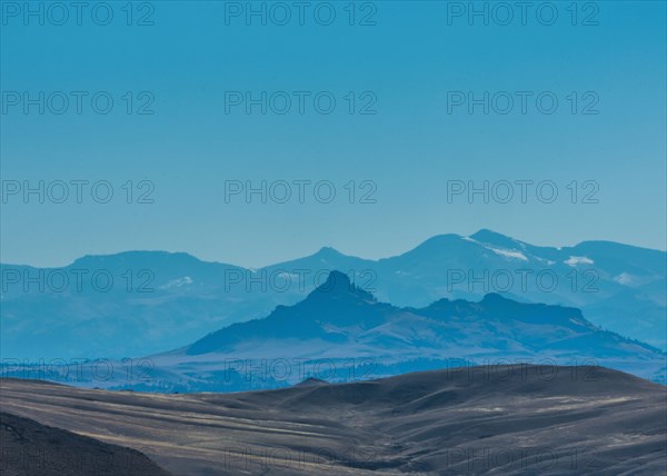 Silhouette of mountains