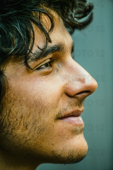 Profile of Hispanic man