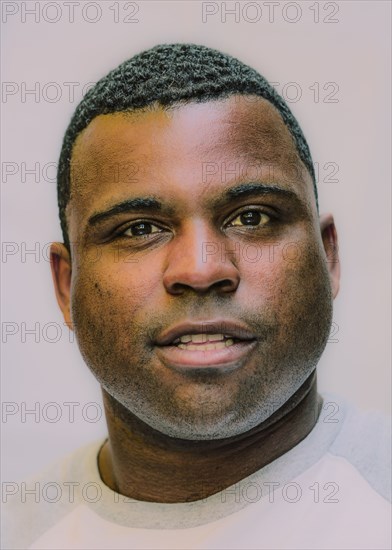 Close up of Black man smiling