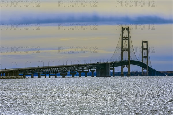 Bridge over rippling water