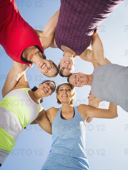 Women smiling together outdoors