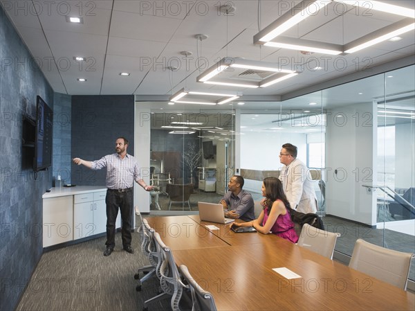 Business people having meeting in conference room