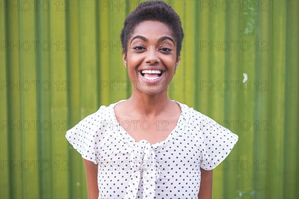 Smiling African American woman