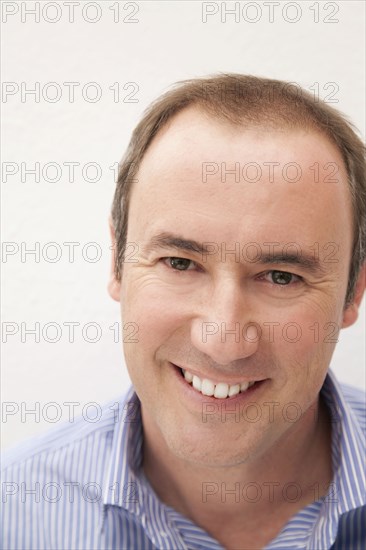 Caucasian man smiling