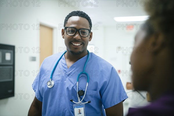 Black nurses talking