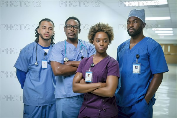 Portrait of confident nurses