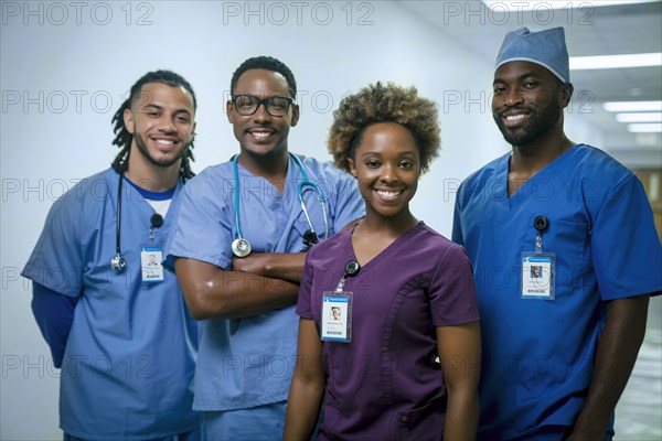 Portrait of smiling nurses
