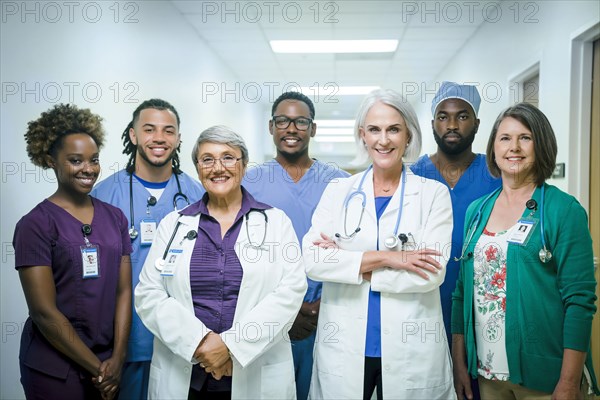 Portrait of smiling medical team