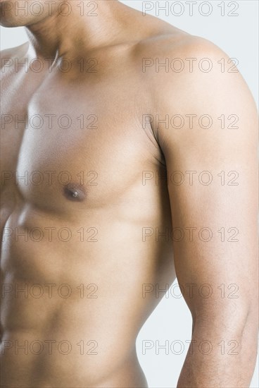 Close up of nude African man