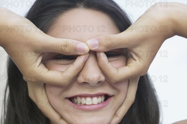 Hispanic girl making a face