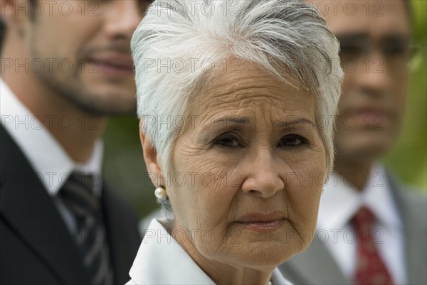 Close up of senior Hispanic businesswoman