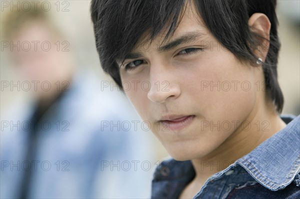 Close up of young Hispanic man