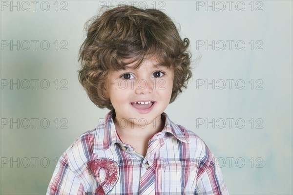 Portrait of Hispanic boy