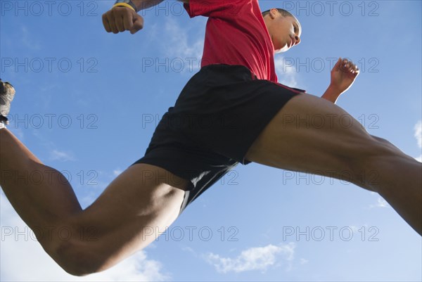 Hispanic man running