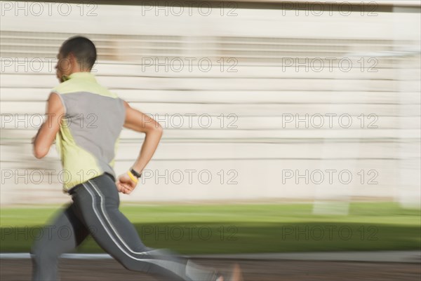 Hispanic man running