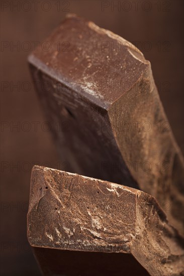 Close up of bars of chocolate