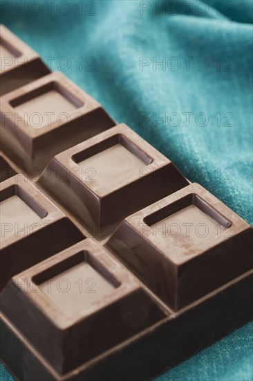 Close up of bar of chocolate