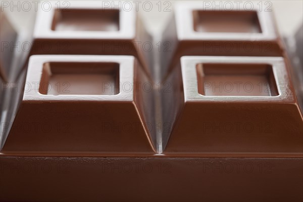 Close up of bar of chocolate