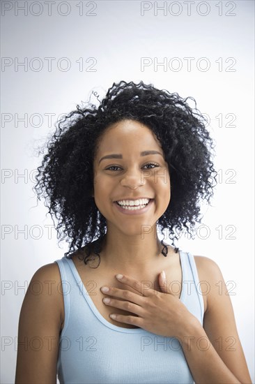 African American woman smiling